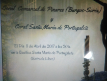 Concierto en Portugalete: Coral Santamaria de Portugalete y Coral Comarcal de Pinares.